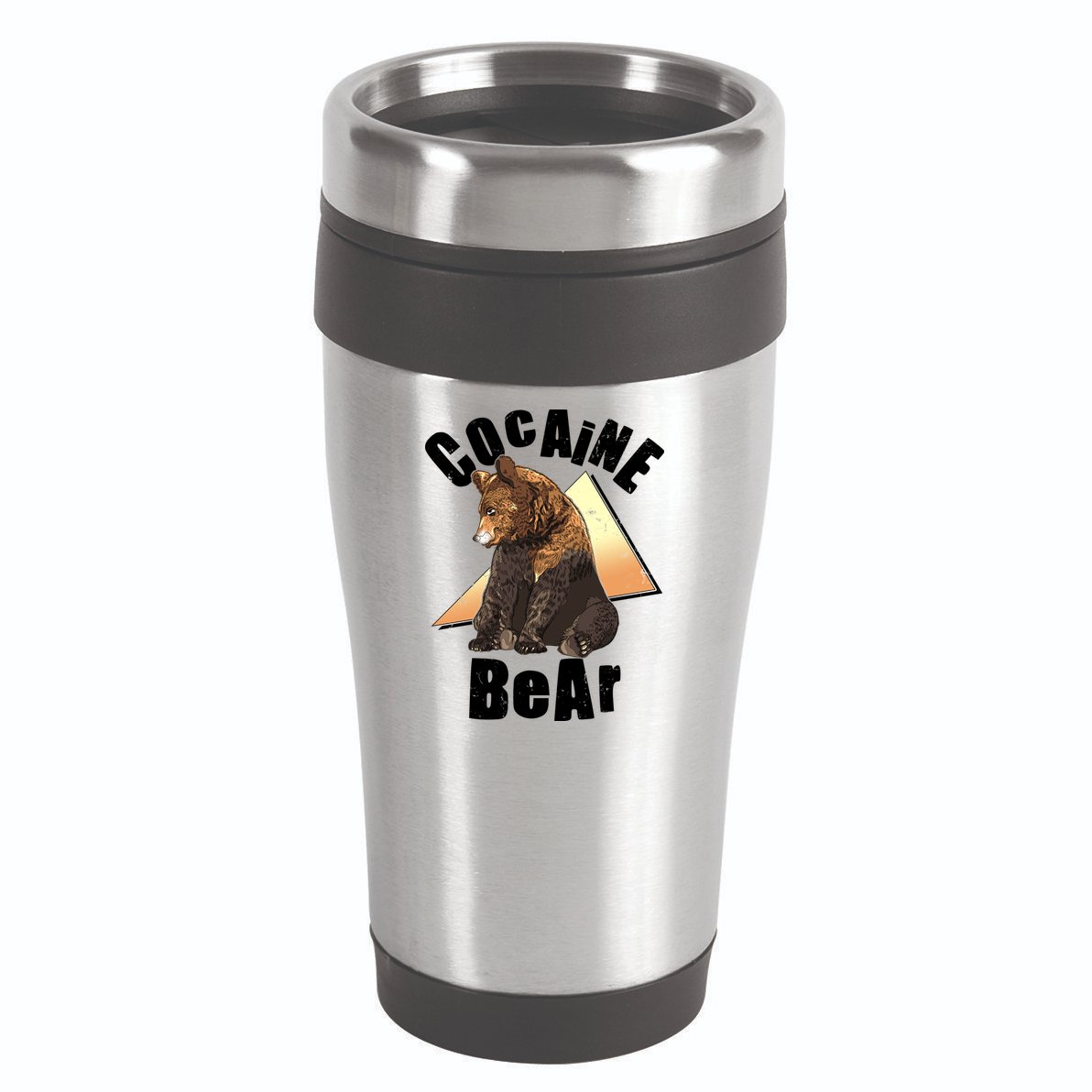 Funny Cocaine Bear 16oz Travel Tumbler