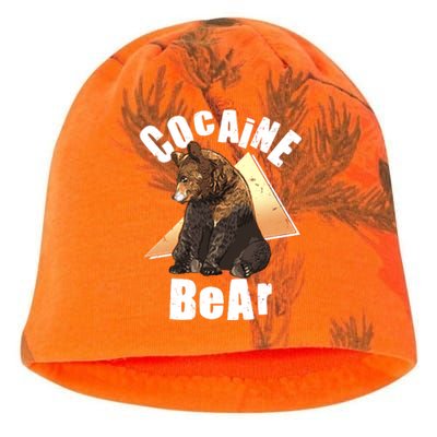 Funny Cocaine Bear Kati - Camo Knit Beanie