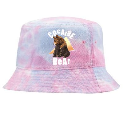 Funny Cocaine Bear Tie-Dyed Bucket Hat