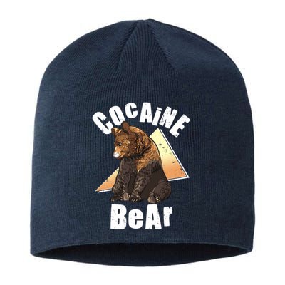 Funny Cocaine Bear Sustainable Beanie