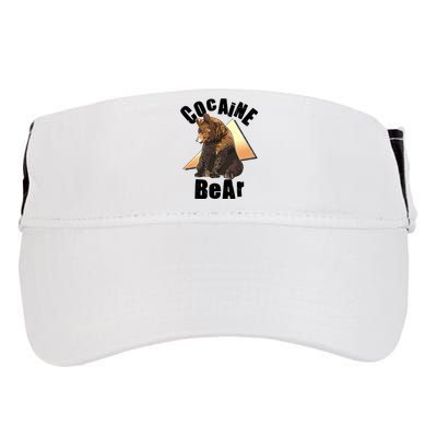 Funny Cocaine Bear Adult Drive Performance Visor