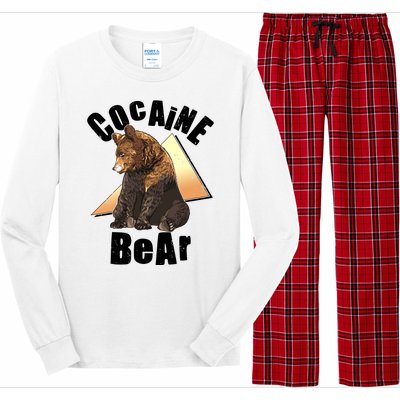 Funny Cocaine Bear Long Sleeve Pajama Set