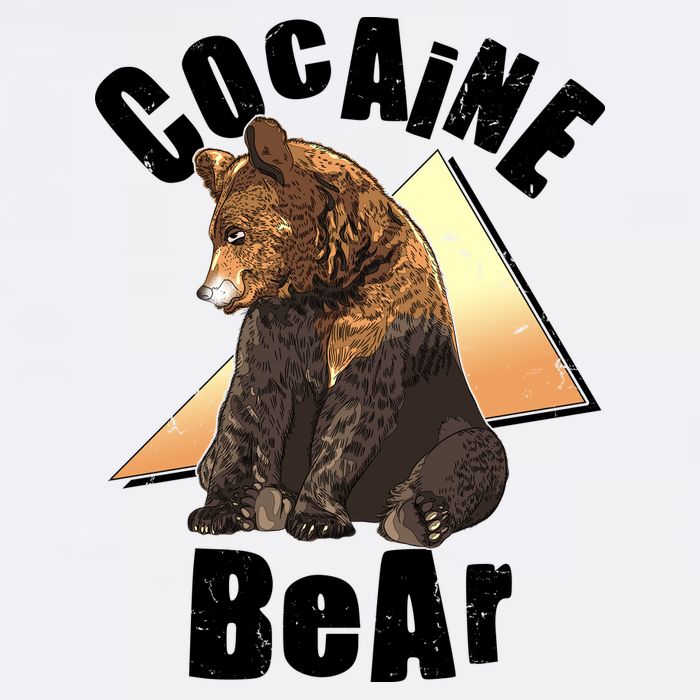 Funny Cocaine Bear Flatbill Hat