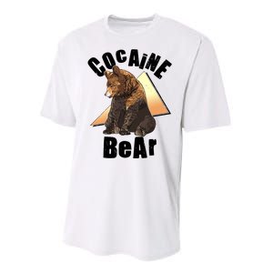 Funny Cocaine Bear Performance Sprint T-Shirt