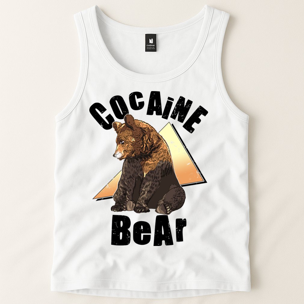 Funny Cocaine Bear Tank Top