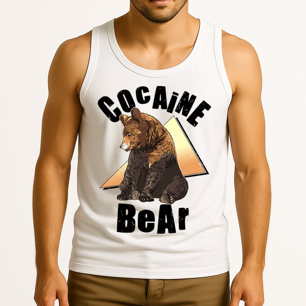 Funny Cocaine Bear Tank Top