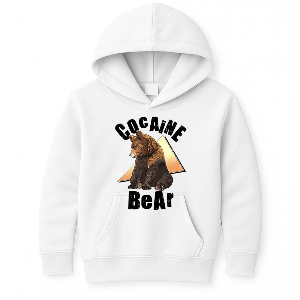 Funny Cocaine Bear Kids Hoodie