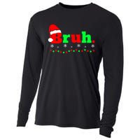 Funny Christmas Bruh Cooling Performance Long Sleeve Crew