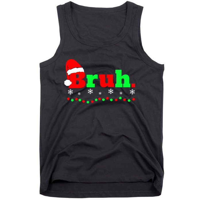 Funny Christmas Bruh Tank Top