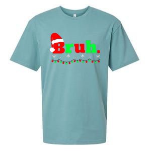 Funny Christmas Bruh Sueded Cloud Jersey T-Shirt