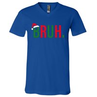 Funny Christmas Bruh Xmas  V-Neck T-Shirt