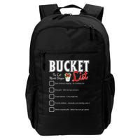 Funny Christmas Bucket List Design Xmas Holiday Humor Backpack