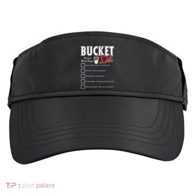 Funny Christmas Bucket List Design Xmas Holiday Humor Adult Drive Performance Visor