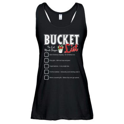 Funny Christmas Bucket List Design Xmas Holiday Humor Ladies Essential Flowy Tank