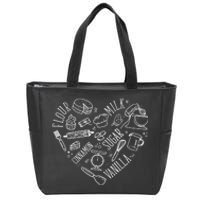 Funny Cookie Baking Love Baker Lover Best Baking Zip Tote Bag