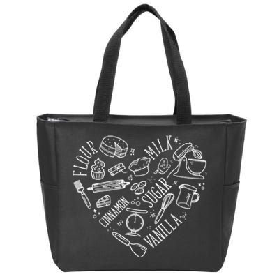 Funny Cookie Baking Love Baker Lover Best Baking Zip Tote Bag