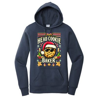 Funny Christmas Baking Festive Xmas Quote Head Cookie Baker Gift Women's Pullover Hoodie