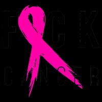 Fuck Cancer Breast Cancer Awareness Retro Distressed 16 in Basic Backpack