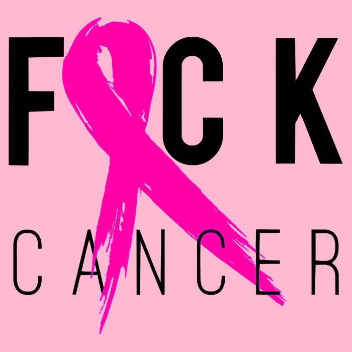 Fuck Cancer Breast Cancer Awareness Retro Distressed Doggie Tank