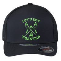 Funny Camping Beer Er Camper Lets Get Toasted Great Gift Flexfit Unipanel Trucker Cap