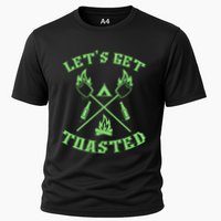 Funny Camping Beer Er Camper Lets Get Toasted Great Gift Cooling Performance Crew T-Shirt