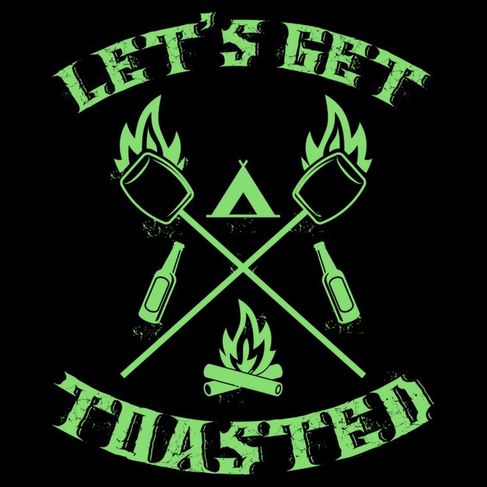 Funny Camping Beer Er Camper Lets Get Toasted Great Gift Cooling Performance Crew T-Shirt