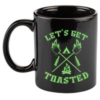 Funny Camping Beer Er Camper Lets Get Toasted Great Gift 11oz C Handle Ceramic Mug