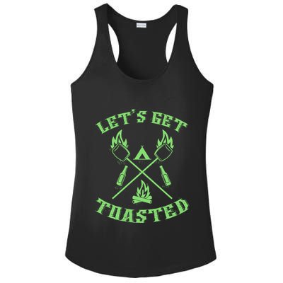 Funny Camping Beer Er Camper Lets Get Toasted Great Gift Ladies PosiCharge Competitor Racerback Tank