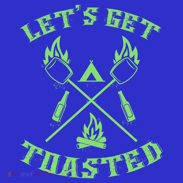 Funny Camping Beer Er Camper Lets Get Toasted Great Gift Tall T-Shirt