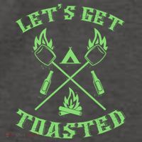 Funny Camping Beer Er Camper Lets Get Toasted Great Gift Vector Backpack