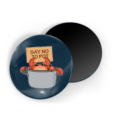 Funny Crab Boil Gift Seafood Say No To Pot Magnet