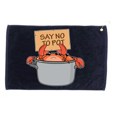 Funny Crab Boil Gift Seafood Say No To Pot Grommeted Golf Towel