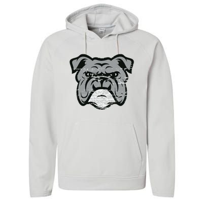 Funny Cool Bulldog Dog Lover Gifts Idea Performance Fleece Hoodie