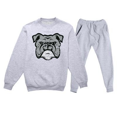 Funny Cool Bulldog Dog Lover Gifts Idea Premium Crewneck Sweatsuit Set