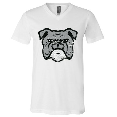 Funny Cool Bulldog Dog Lover Gifts Idea V-Neck T-Shirt