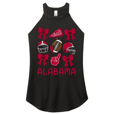 Football Coquette Bow Alabama Women’s Perfect Tri Rocker Tank