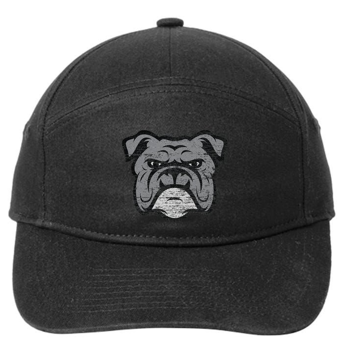 Funny Cool Bulldog Dog Lover Gifts Idea 7-Panel Snapback Hat