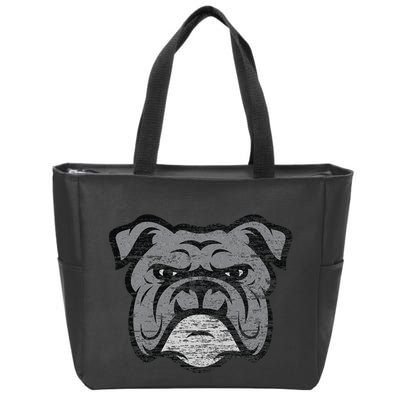 Funny Cool Bulldog Dog Lover Gifts Idea Zip Tote Bag
