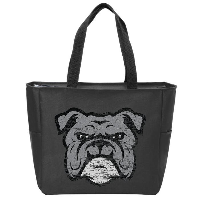 Funny Cool Bulldog Dog Lover Gifts Idea Zip Tote Bag
