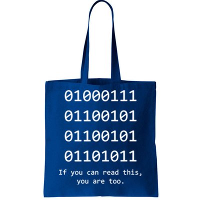 Funny Computer Binary Code Programmer Developer Geek Gift Tote Bag