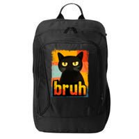 Funny Cat Bruh Meme Graphic City Backpack