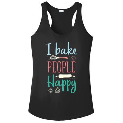 Funny Cookie Baking Love Baker Lover Best Baking Ladies PosiCharge Competitor Racerback Tank