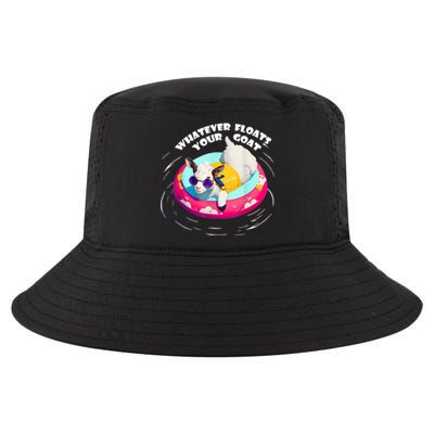 Funny Cute Baby Goat Whatever Floats Your Goat Cool Comfort Performance Bucket Hat