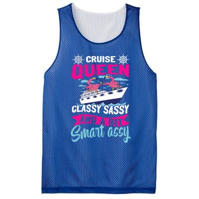 Funny Cruising Cruise Queen Classy Sassy Smart Assy Gift Mesh Reversible Basketball Jersey Tank