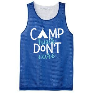 Funny Camping Cute Gift Camp Hair Dont Care Camping Gift Mesh Reversible Basketball Jersey Tank