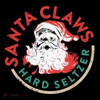 Funny Christmas Costume Santaclaws Hard Seltzer 16 in Basic Backpack