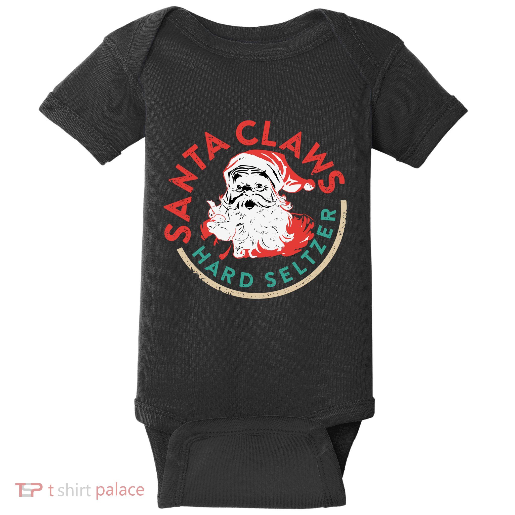 Funny Christmas Costume Santaclaws Hard Seltzer Baby Bodysuit