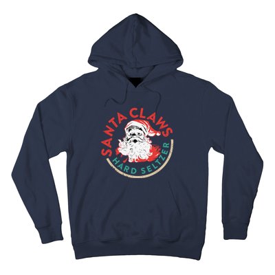 Funny Christmas Costume Santaclaws Hard Seltzer Hoodie