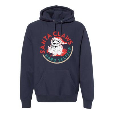 Funny Christmas Costume Santaclaws Hard Seltzer Premium Hoodie