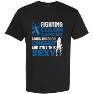 Fun Colon Cancer Awareness Colonoscopy Warrior Survivor Gift Great Gift Garment-Dyed Heavyweight T-Shirt